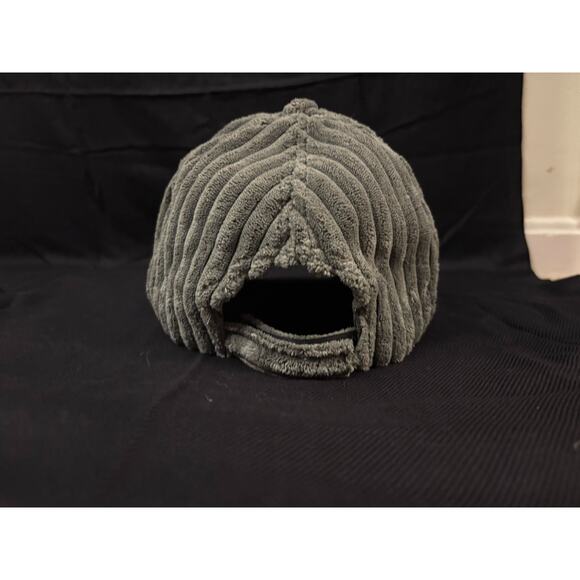 Corduroy Baseball Hat Green 100% Cotton Autumn Fall Time Minimalist Capsule - Picture 4 of 7